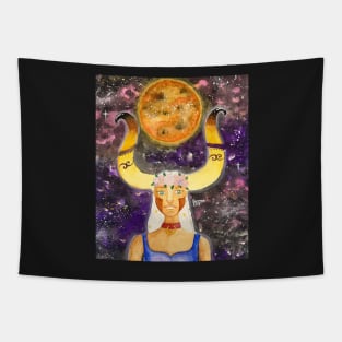 Taurus Astrological Sign Space Portrait Tapestry