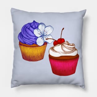 Cupcake Siblings Pillow