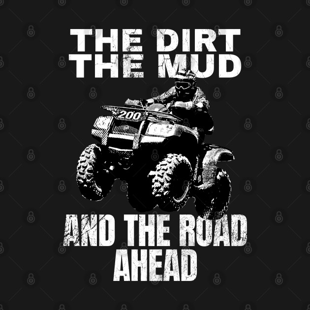 Discover Vintage Retro 4 Wheeler Four Wheeling Quad Lover ATV Mudding - Four Wheeler - T-Shirt