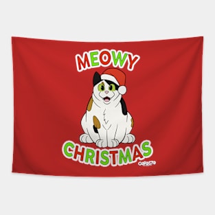 Meowy Christmas Tapestry