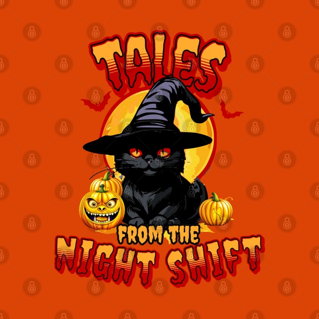 Tales from the Night Shift, Witchy Nurse Halloween Cat by MzM2U