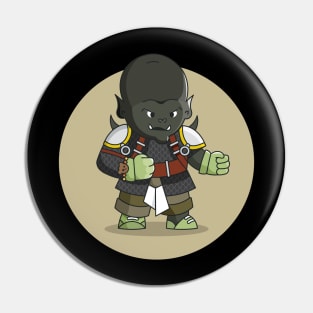 Relic Hunters - Dark Grey Orc with Chainmail Pin