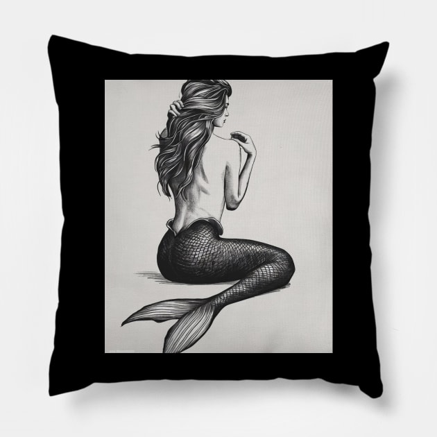 mermaid Pillow by JIUJITSU- BJJ