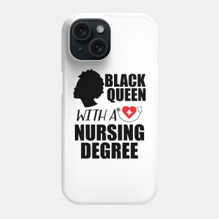 Black Queen with a nurse degree Phone Case