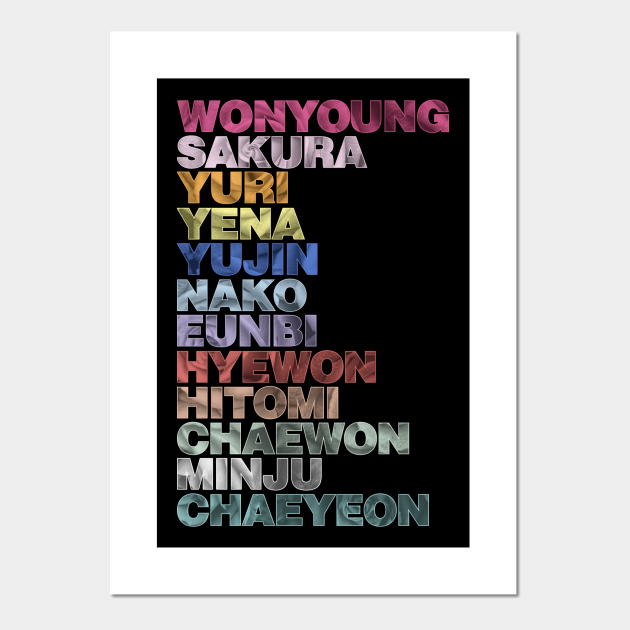 Iz One Colors Izone Posters And Art Prints Teepublic