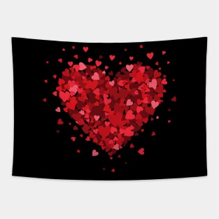 Love Heart Valentine's Day Matching Outfit Tapestry