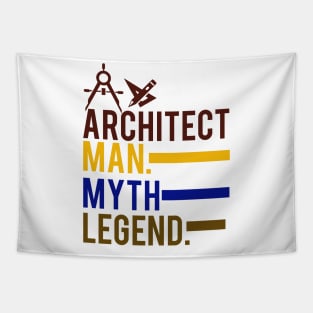 Architect Man Myth Legend - Father Husband Gift Tapestry