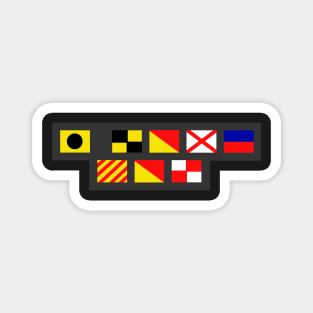 “I Love You” Nautical Flags Magnet