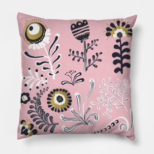 Elegance Seamless pattern with flowers Pillow