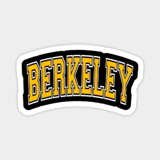 Berkeley California Ca Varsity Amber Text Magnet