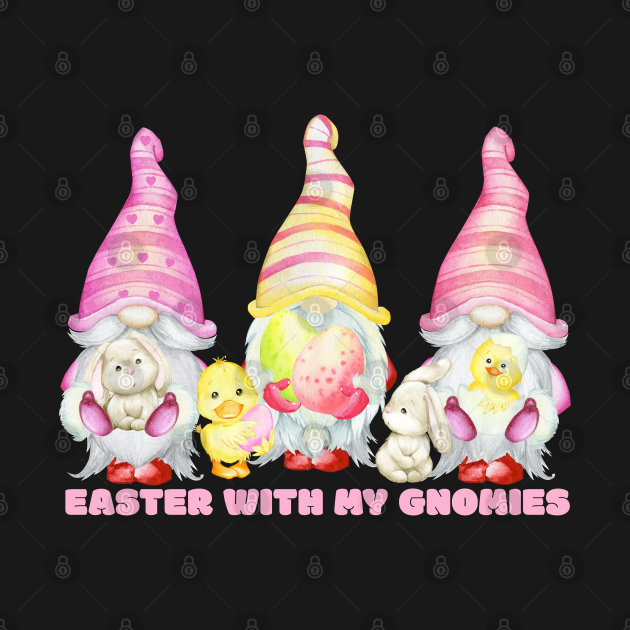 Discover Easter with my Gnomies - Easter Gnomes - Pink - Gnome Easter - T-Shirt