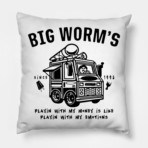 Big Worm's Ice Cream - Whatchu Want Since 1995 Pillow by GWCVFG