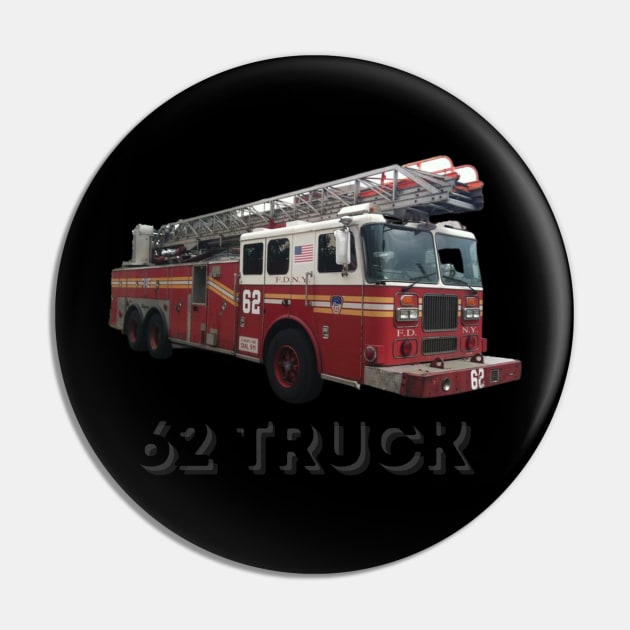 FDNY 62 Truck Pin by West CO Apparel 