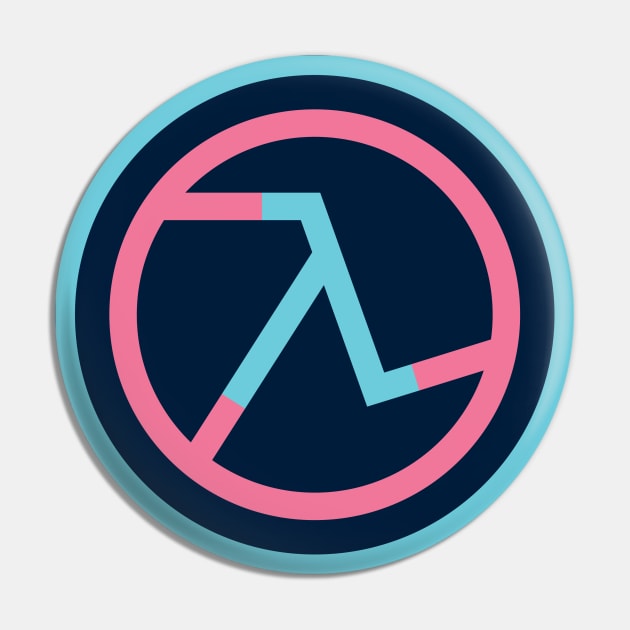 Half Life Lambda Symbol Pin by BadBox