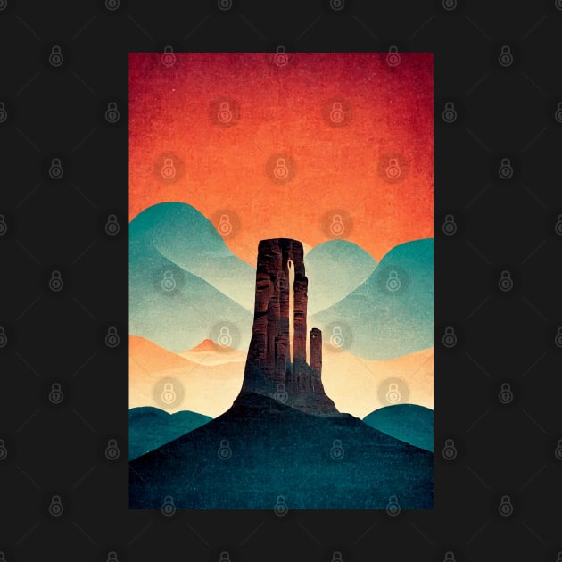 Monument Valley by Retro Travel Design