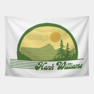 Hank Williams / Retro Style Country Fan Design Tapestry