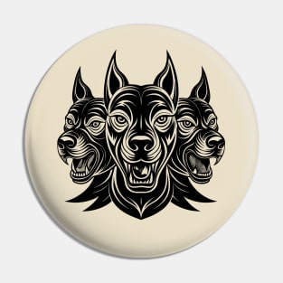 Dog Cerberus Pin