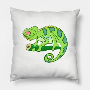 Cute Colorful Chameleon Pillow