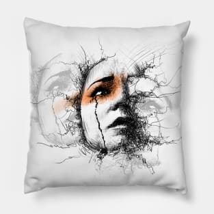 Crying Woman Pillow