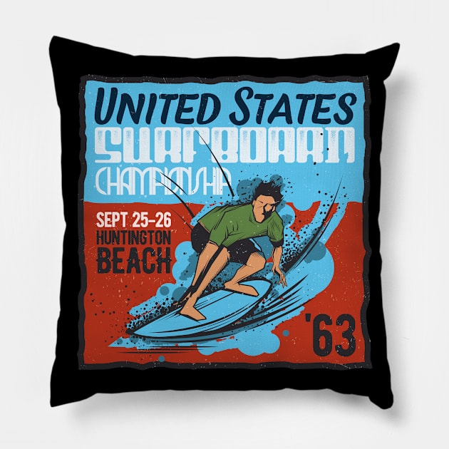 Surfer Pillow by Dojaja