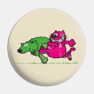 Roobarb and Custard Pin