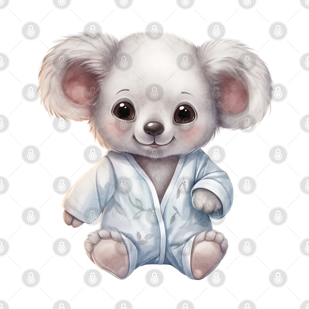 Koala Wearing Pajamas by Chromatic Fusion Studio