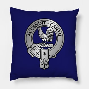 Clan Cockburn Crest & Tartan Pillow