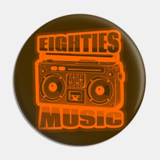 Eighties Music Pin