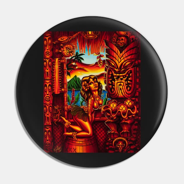 Howies Tiki Lani Pin by BigToe