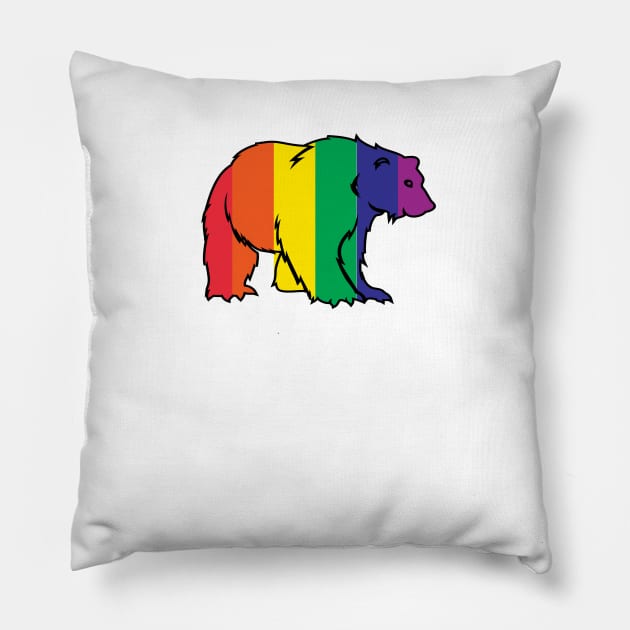 Gay Pride Shirt. Pride March LGBTQ T Shirt. Cool Gay Bear Pillow by teemaniac