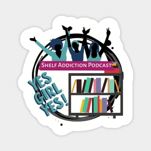 Book Divas Silhouette Magnet