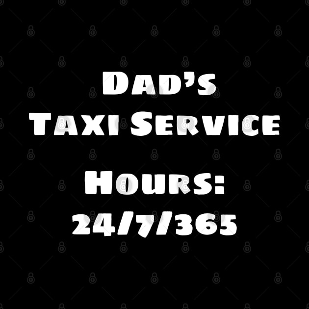 Dad's Taxi (White) by BlakCircleGirl