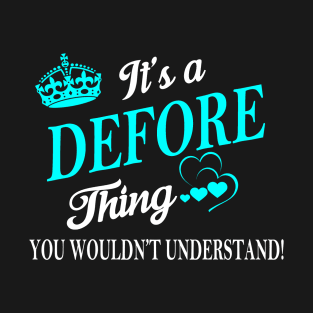 DEFORE T-Shirt