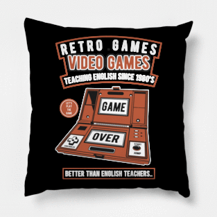 Video Games,Retro Games,Old Scool Gamer, Pillow