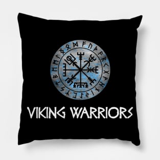 Viking Warriors Vegvisir Pillow