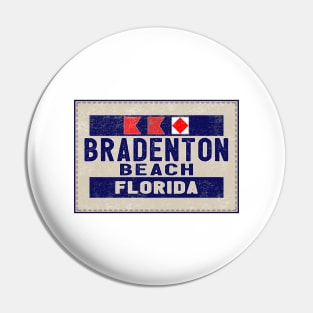 Bradenton Beach Florida Tropical Beach Surfing Scuba Surf Vacation Pin