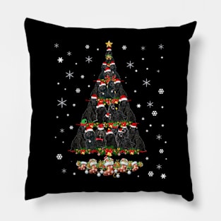 Cute Black Cockapoo dog Christmas Tree gift decor Xmas tree Pillow