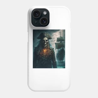 zombie skeleton pirate Phone Case