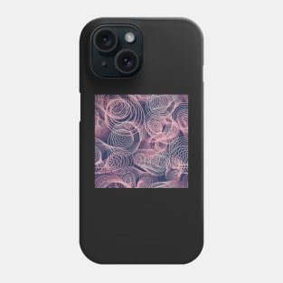 Mesmerizing abstract pink and rose spirals Phone Case