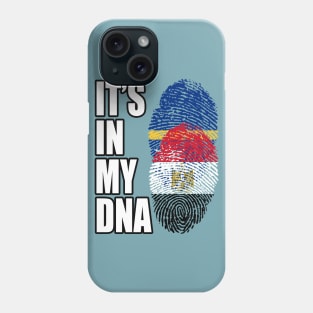 Egyptian And Nauruan Mix DNA Flag Heritage Phone Case