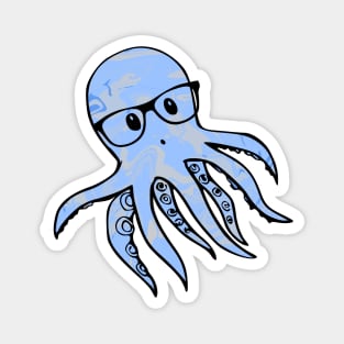 Octopus with Glasses Magnet