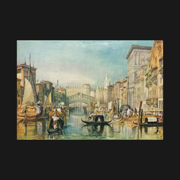 The Rialto, Venice, J M W Turner 1820-1 by artfromthepast