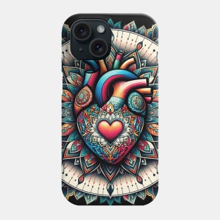 Heart Mandala Phone Case