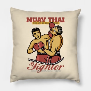 Muay Thai Vintage The Art of Eight Limbs Pillow