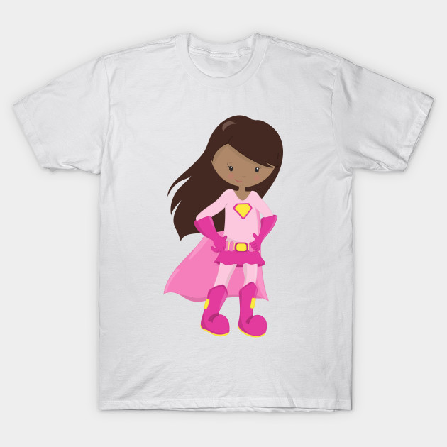 pink superhero shirt