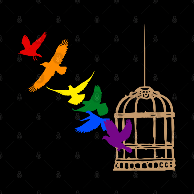 Rainbow Birds by Fusti