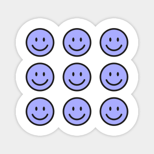 Blue emoji sticker pack Magnet