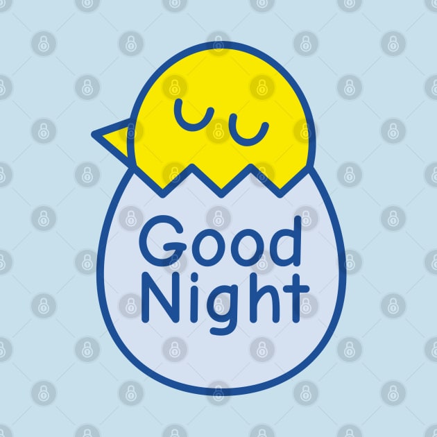 Good Night Baby Duck Vector Illustration by wombatbiscuits