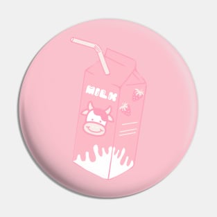 Strawberry Cow Milk Pin