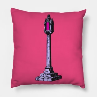 Old street lamp wayside shrine Pillow